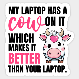 Cow Laptop Sticker Sticker